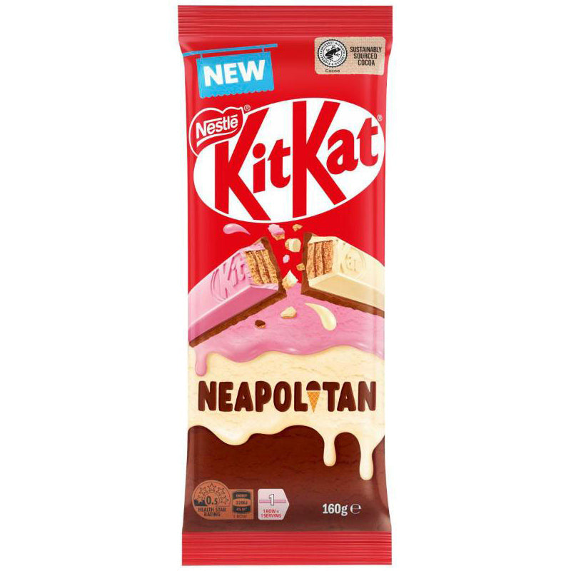 Nestle Kit Kat Neapolitan Chocolate Block 170g