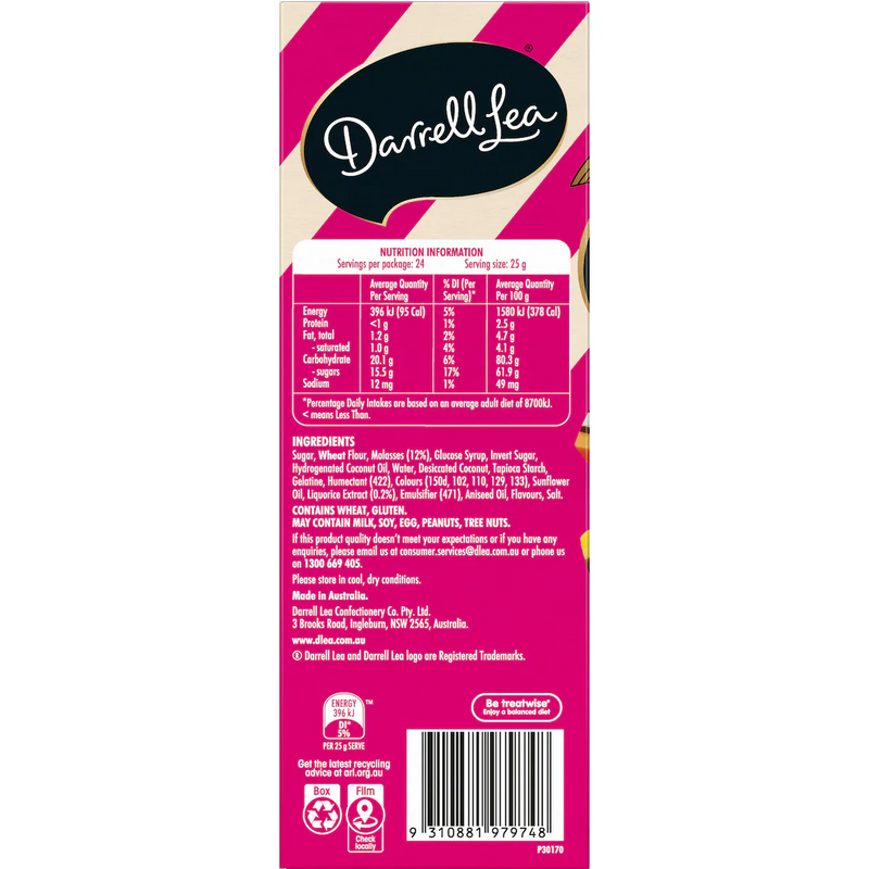 Darrell Lea Liquorice Allsorts Gift Box 600g