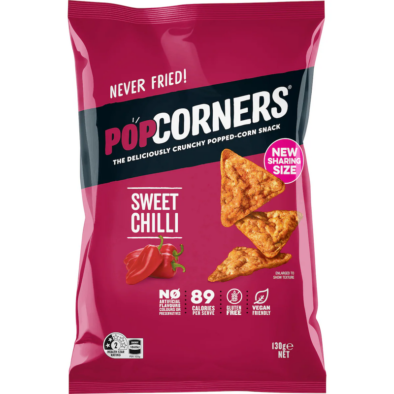 Popcorners Sweet Chilli Sharepack 130g