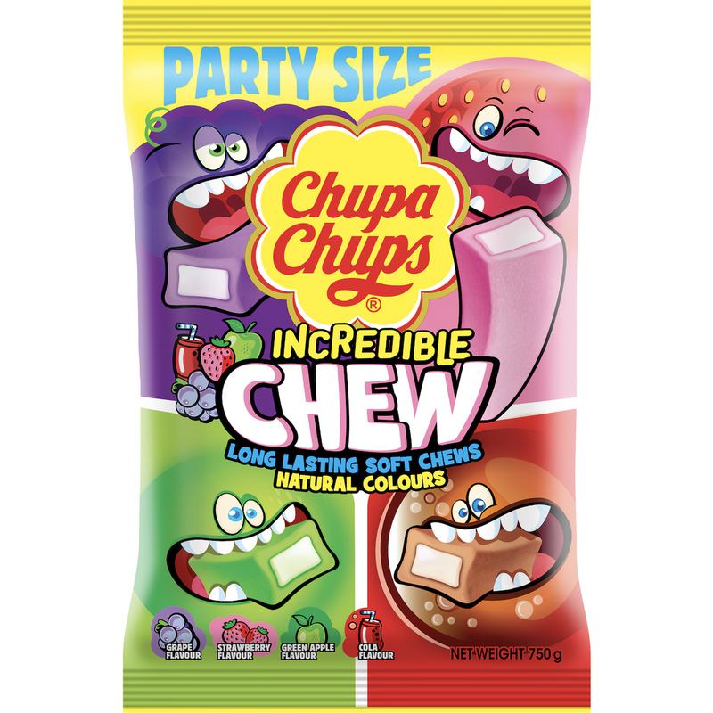 Chupa Chups Incredible Chew Party Pack 750g