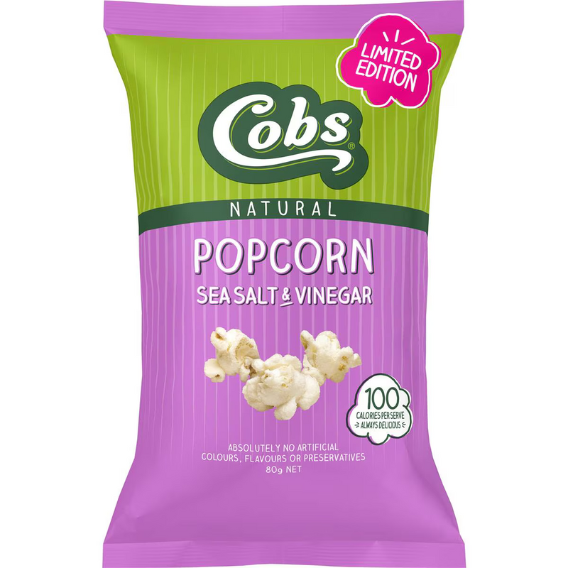 Cobs Popcorn Salt & Vinegar 80g