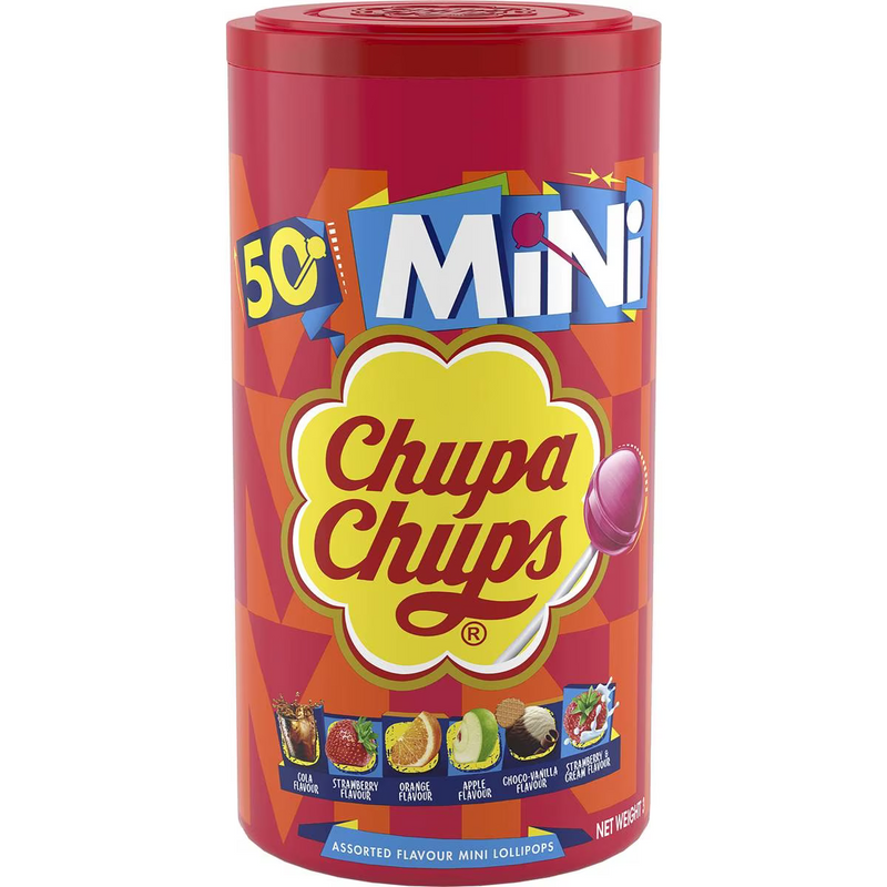 Chupa Chups The Best Of Mini Lollipops 50 Pack 300g