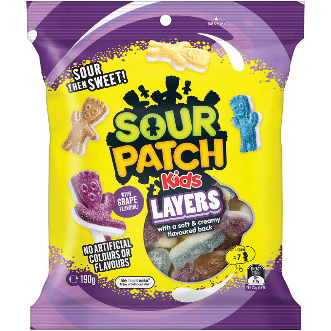 Sour Patch Kids Layers Lollies 190g